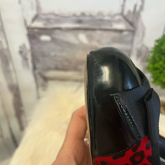 White House Black Market Naomi Red Leopard Pumps Heels 8M - Picture 9 of 10